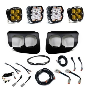 Ford Super Duty Fog Light Pocket Kit - Baja Designs - SAE/Sport w/Upfitter (Driving/Combo) - Amber - `20-`22 Ford Super Duty Fog Light Pocket Kit - Baja Designs - SAE/Sport w/Upfitter (Driving/Combo) - Amber - `20-`22